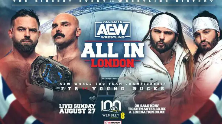 FTR vs The Young Bucks Tag Title Match Set for AEW All In 2023