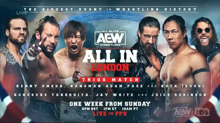 Omega, Page & Ibushi vs Bullet Club Gold Set for AEW All In 2023