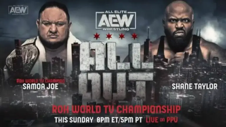 Samoa Joe vs Shane Taylor ROH TV Title Set for AEW All Out 2023