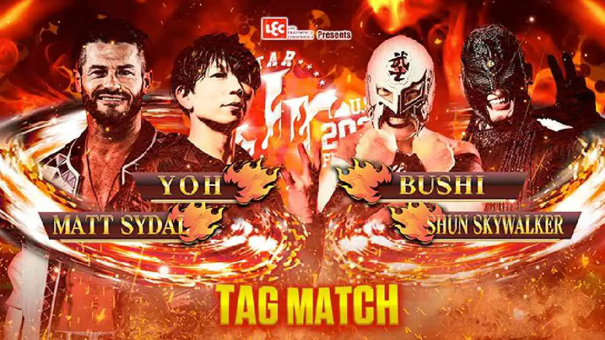 YOH & Matt Sydal vs Bushi & Shun Skywalker NJPW All Star Jr Festival USA