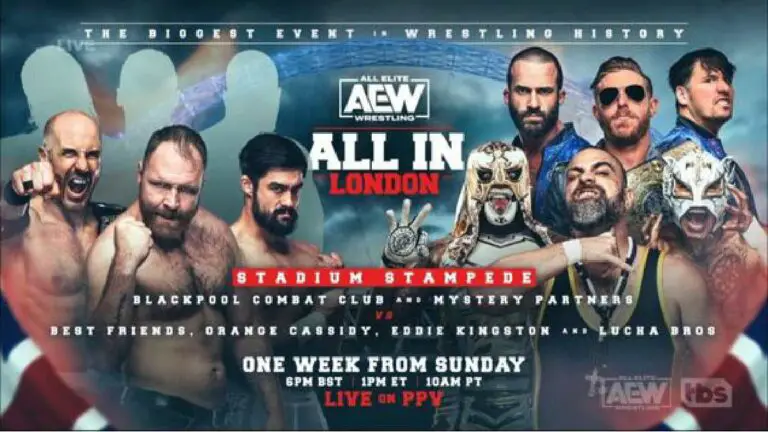12-Man Stadium Stampede Match Announced for AEW All In 2023