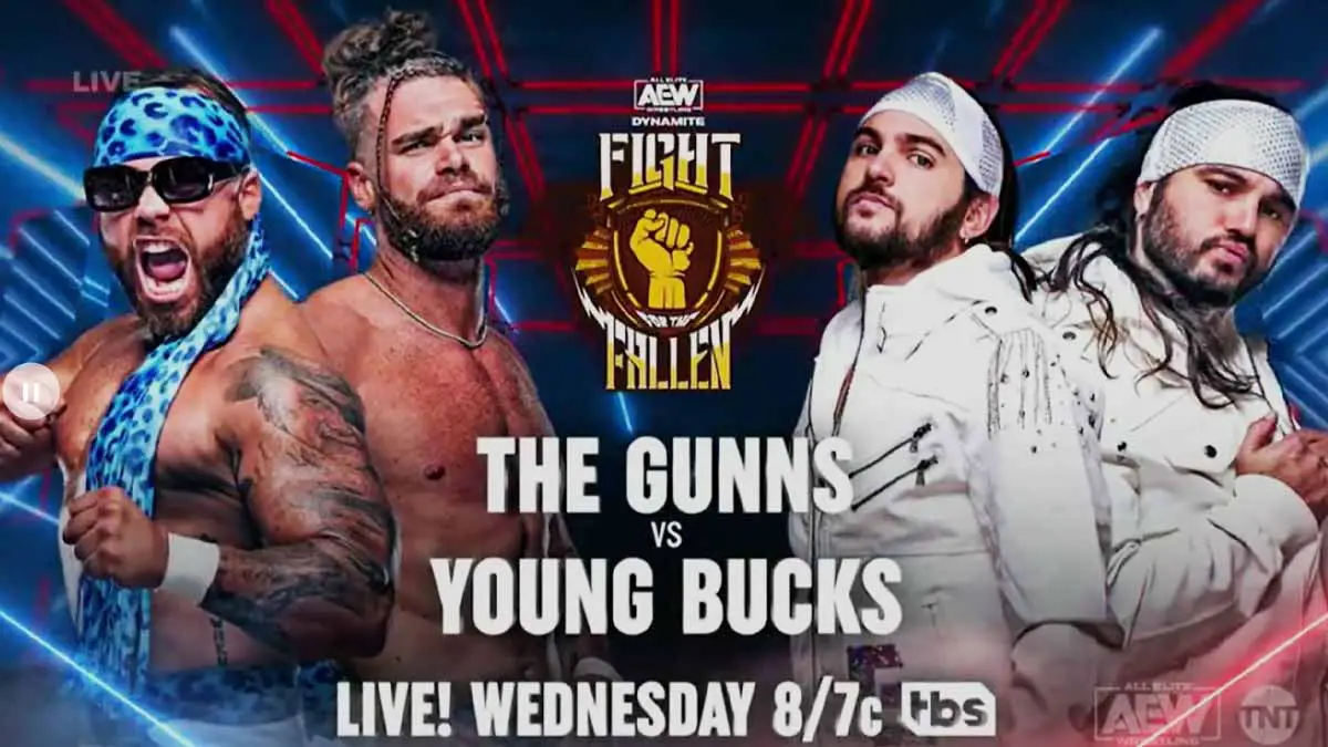 The Young Bucks vs The Gunns AEW Fight for the Fallen 2023