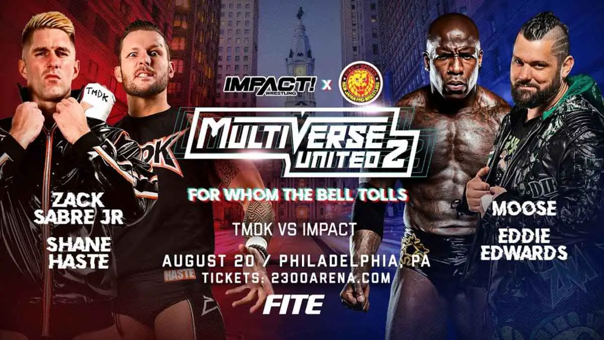 Zack Sabre & Shane Haste vs Moose & Eddie Edwards Multiverse United 2