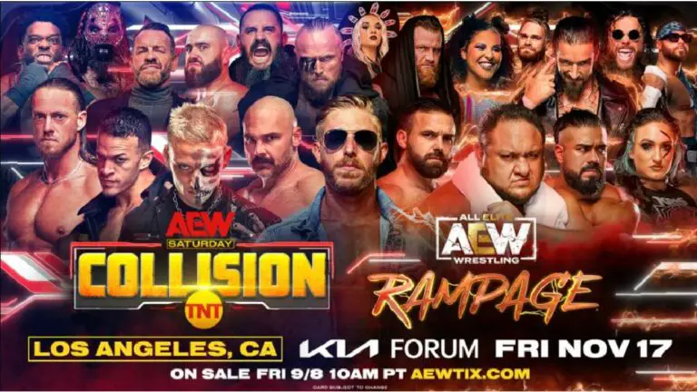 AEW Announced “Friday Night” Collision & Rampage for Nov 17