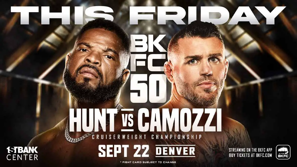 BKFC 50 Hunt vs Camozzi Poster