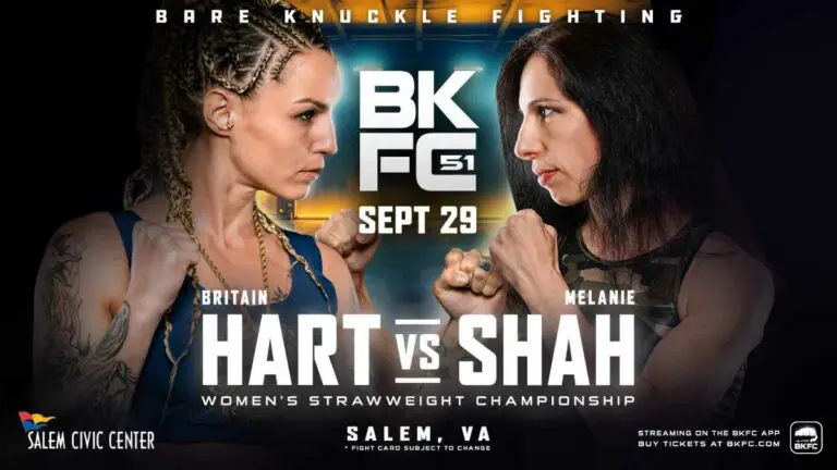 BKFC 51: Hart vs Shah Results Live, Card, Time, Highlights
