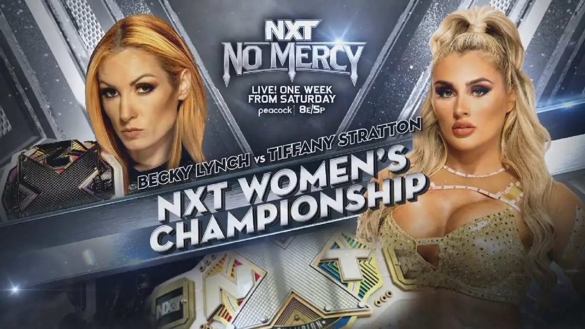 Becky Lynch vs Tiffany Stratton NXT Women's title match NXT No Mercy