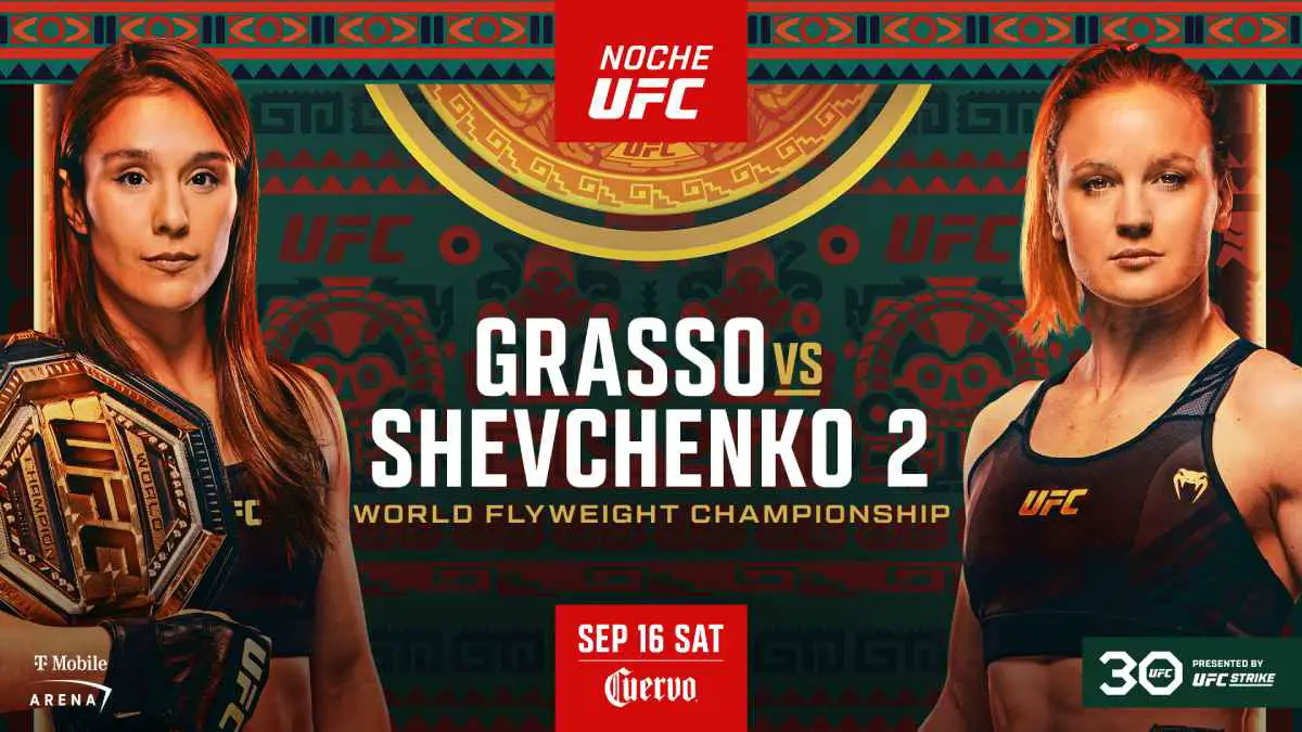 Grasso vs Shevchenko Noche UFC