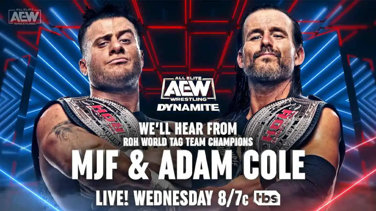 MJF & Adam Cole Segment AEW Dynamite September 27 2023