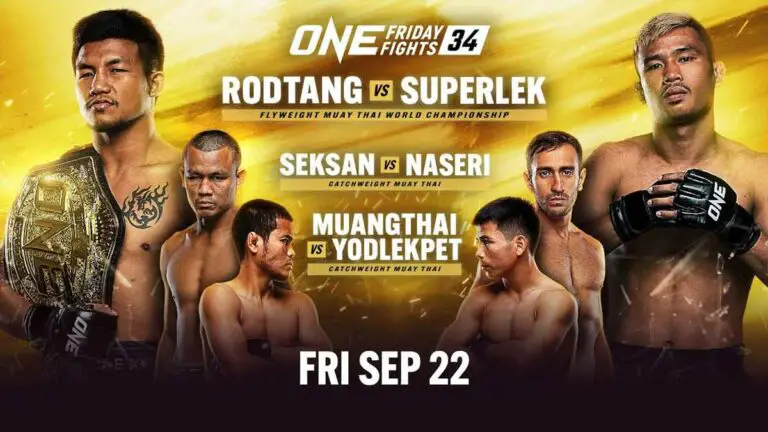 ONE Friday Fights 34 Results, Card, Time, Rodtang vs Superlek