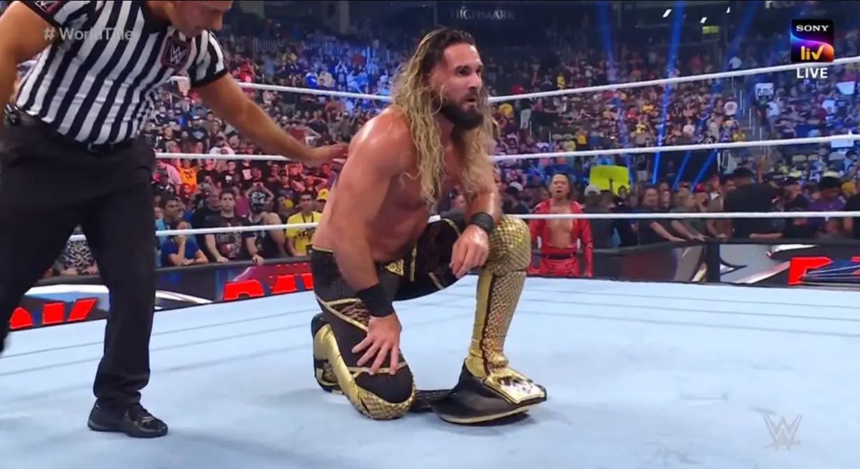 Shinsuke Nakamura attacks Seth Rollins after WWE Payback goes off