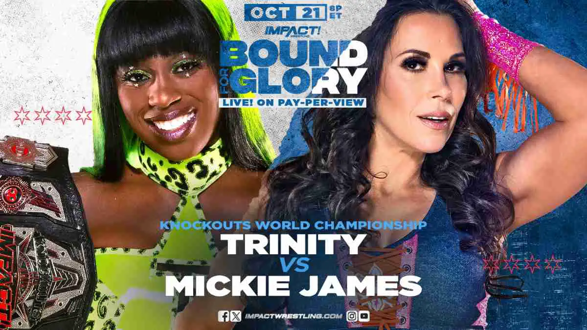 Trinity vs Mickie James IMPACT Knockouts Championship Bound for Glory 2023