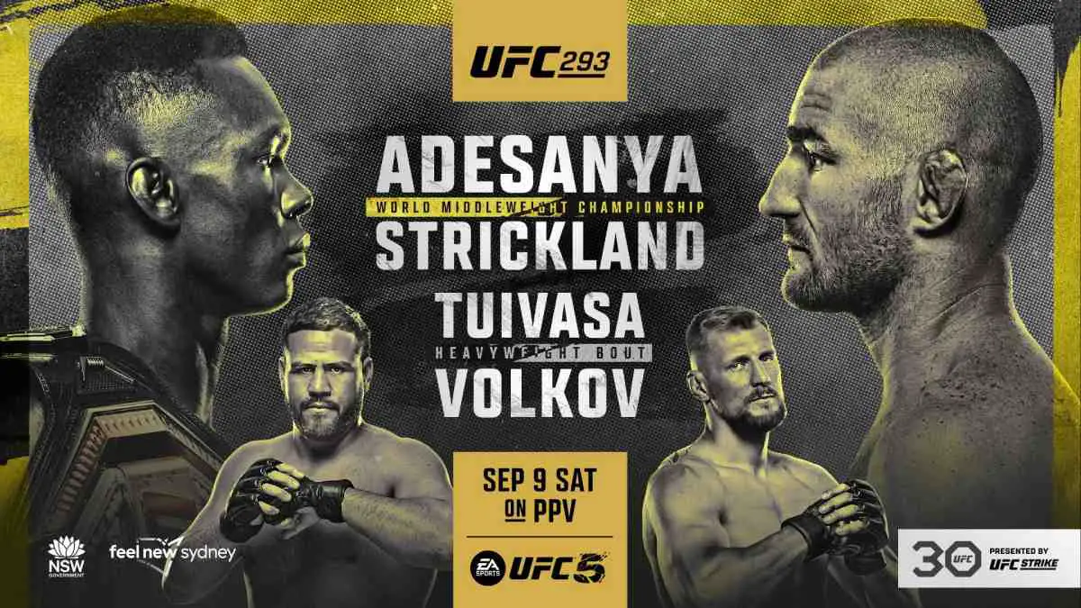 UFC 293 Poster