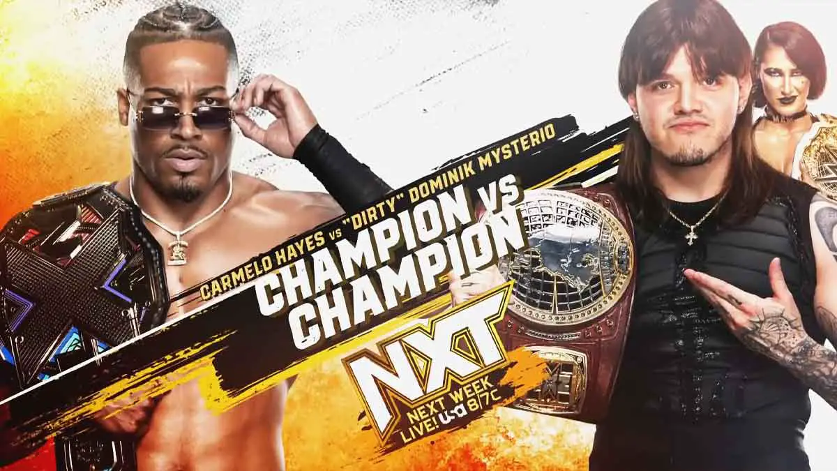 WWE NXT September 19 Carmelo Hayes vs Dominik Mysterio