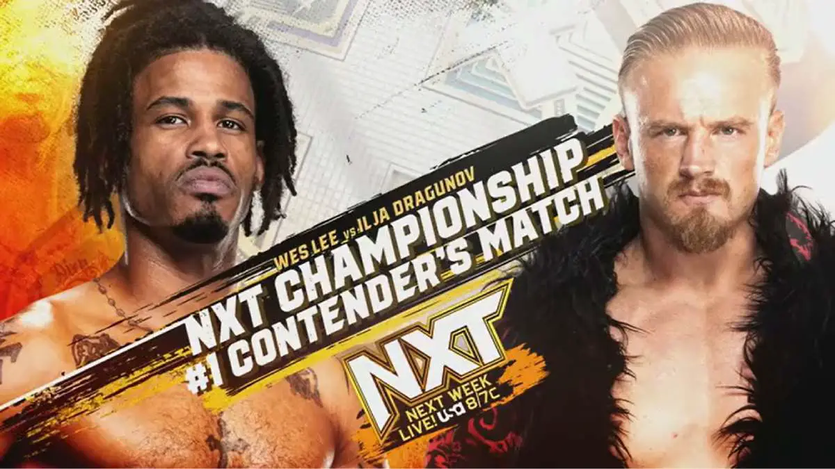 Wes Lee vs Ilja Dragunov September 12 NXT