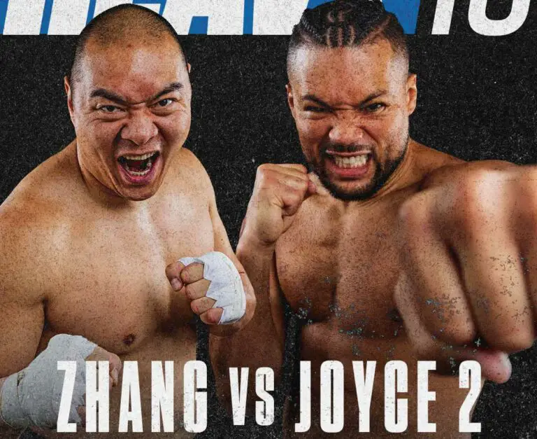 Zhilei Zhang vs Joe Joyce 2 Complete Results & Fight Card