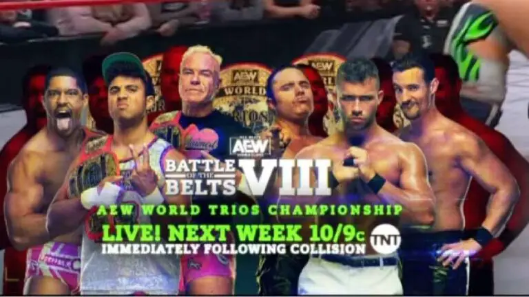 AEW Trios Title Bout Set for AEW Battle of the Belts VIII Event