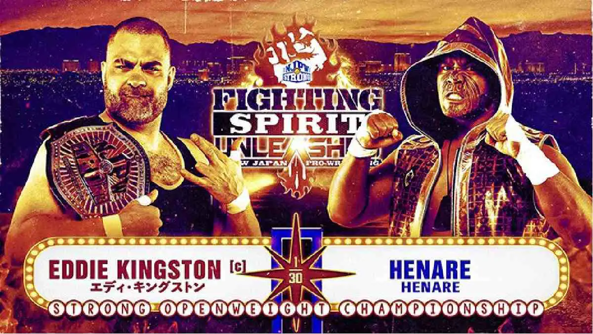 Eddie Kingston vs HENARE NJPW Strong Openweight title bout
