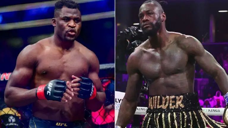 Francis Ngannou: Deontay Wilder Training for MMA Bout