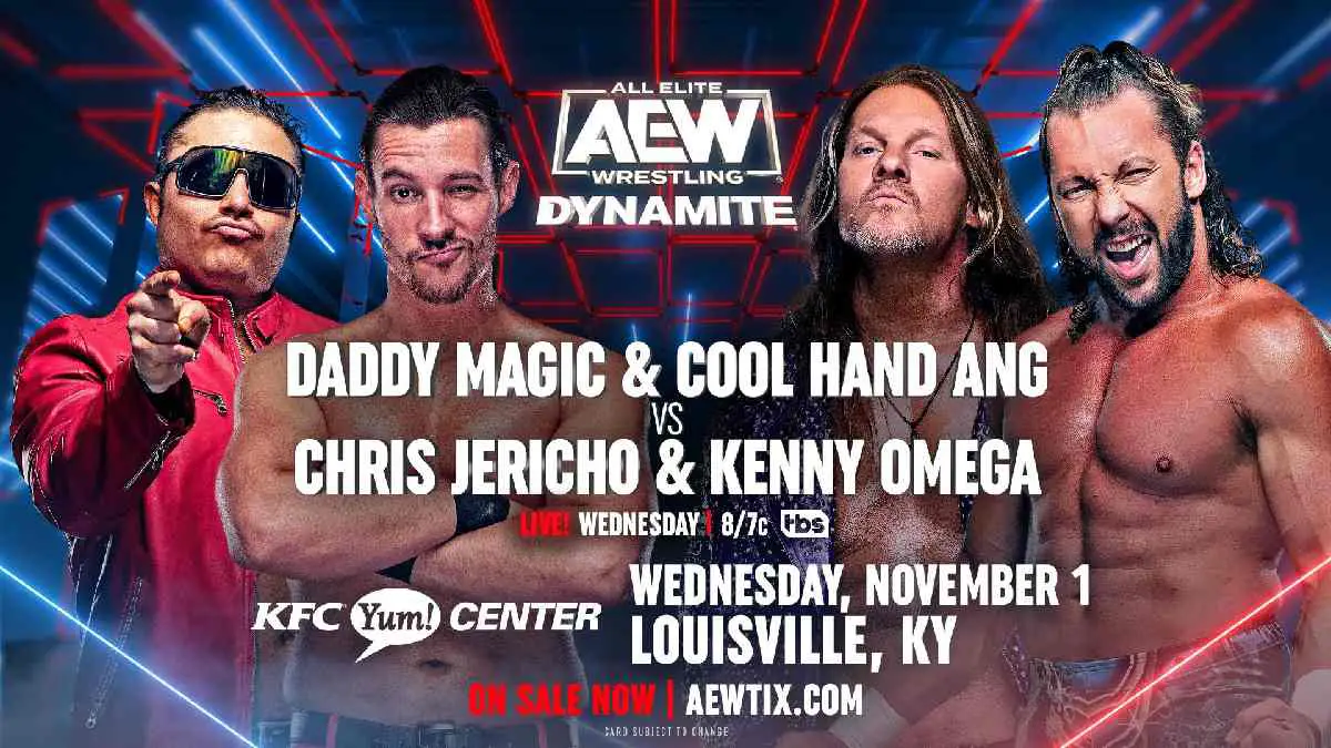Kenny Omega and Chris Jericho vs Matt Menard and Angelo Parker November 1 AEW Dynamite