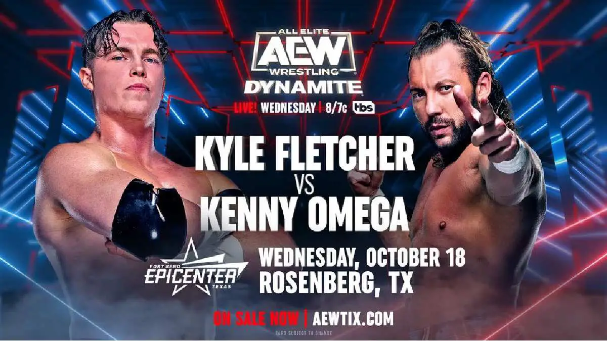 Kyle Fletcher vs Kenny omega October 14 AEW Dynamite