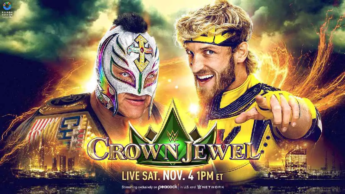 Logan Paul vs Rey Mysterio United Sates title bout Crown Jewel 2023 PLE