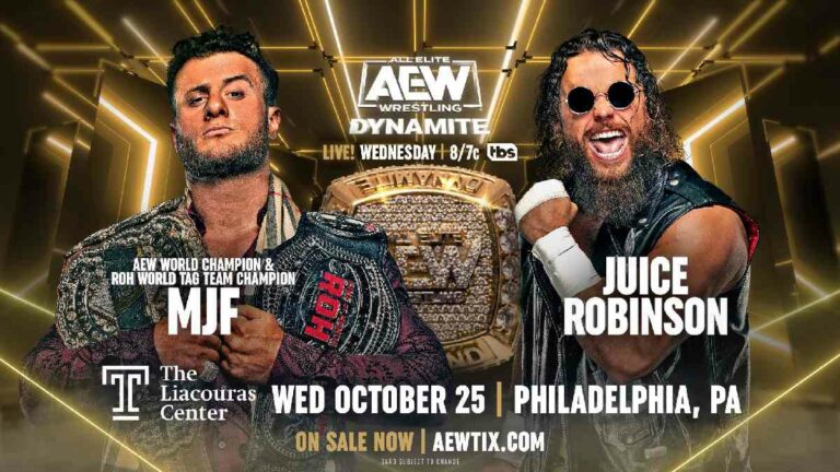 AEW Dynamite October 25: MJF to Open, RVD & Hook To Face Dark Orders