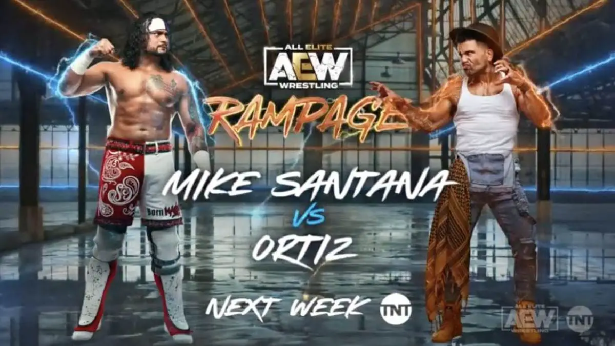 Mike Santana vs Ortiz October 27 AEW Rampage