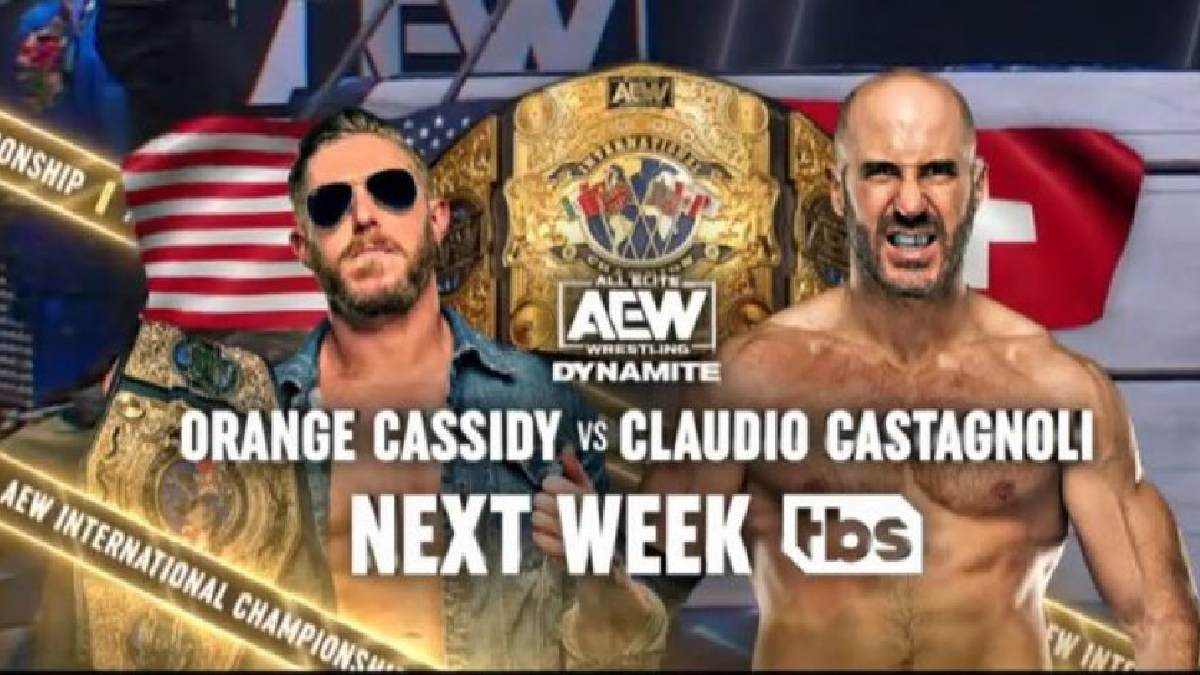 Orange Cassidy vs Claudio Castagnoli AEW International title bout AEW Dynamite November 1