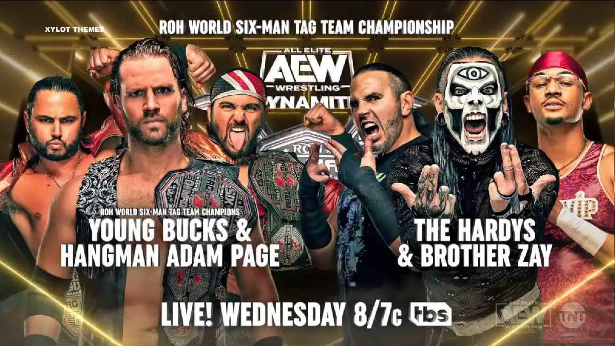 ROH World Six-Man Tag Team title bout October 25 AEW Dynamite