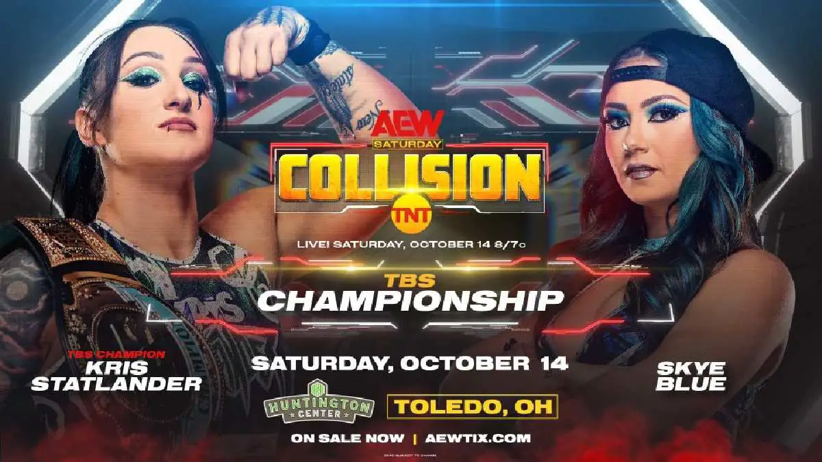 Sky Blue vs Kris Statlander TBS title bout October 14 AEW Collision
