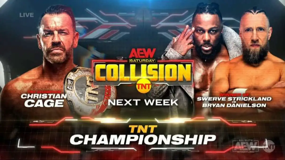 TNT title bout set for October 14 AEW Collision