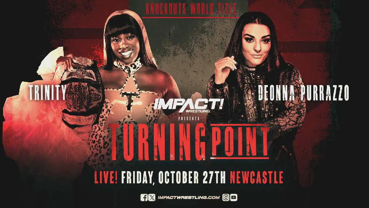 Trinity Fatu vs Deonna Purrazzo IMPACT Knockouts title match IMPACT Turning Point