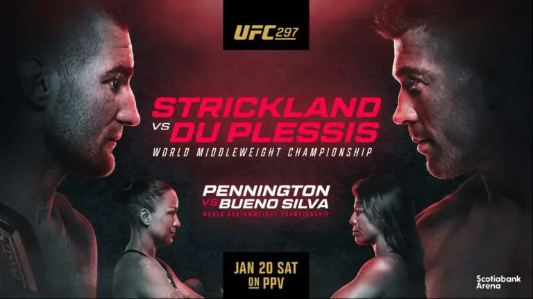 Sean Strickland vs Dricus Du Plessis UFC 297 Live Blog, Updates