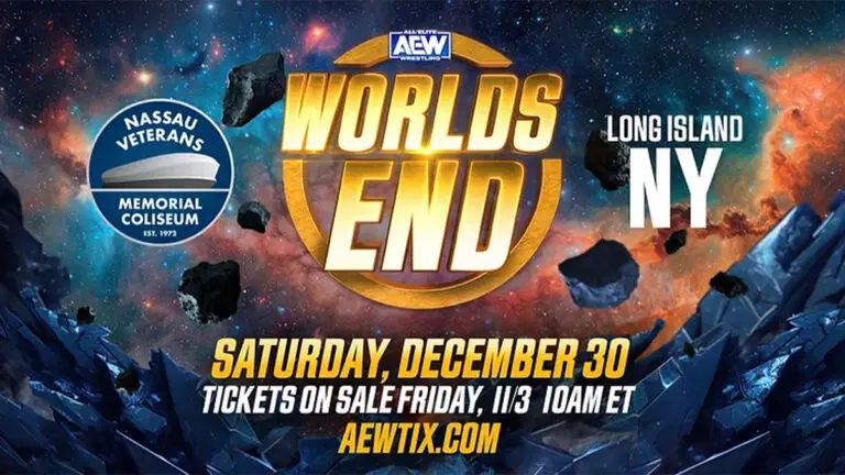 AEW Worlds End Poster