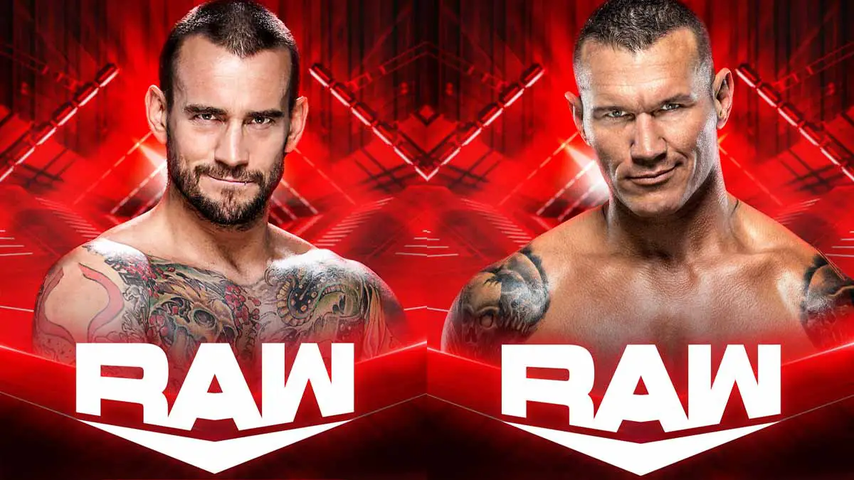 CM Punk Randy Orton on WWE RAW 