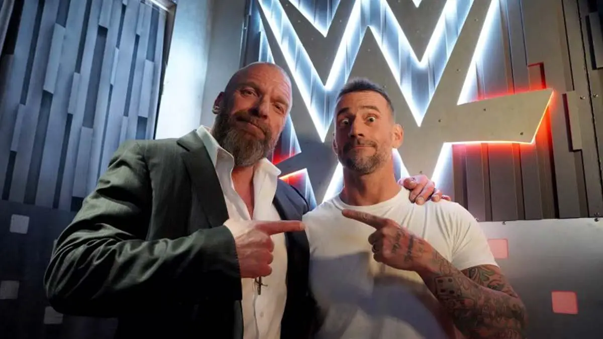 CM Punk WWE with Triple H