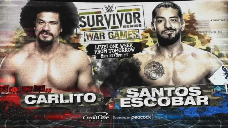 Carlito vs Santos Escobar Announced for WWE Survivor Series 2023