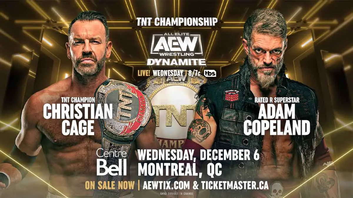 AEW Dynamite December 6: Christian vs Copeland MJF-Joe Tag Match Set