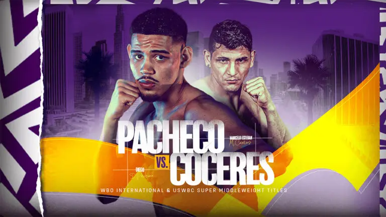 Diego Pacheco vs Marcelo Esteban Coceres Results Live, Card, Time