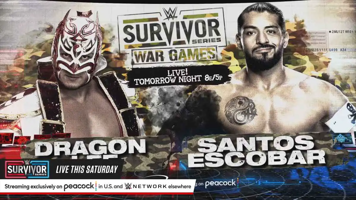 Dragon Lee vs Santos Escobar WWE Survivor Series 2023