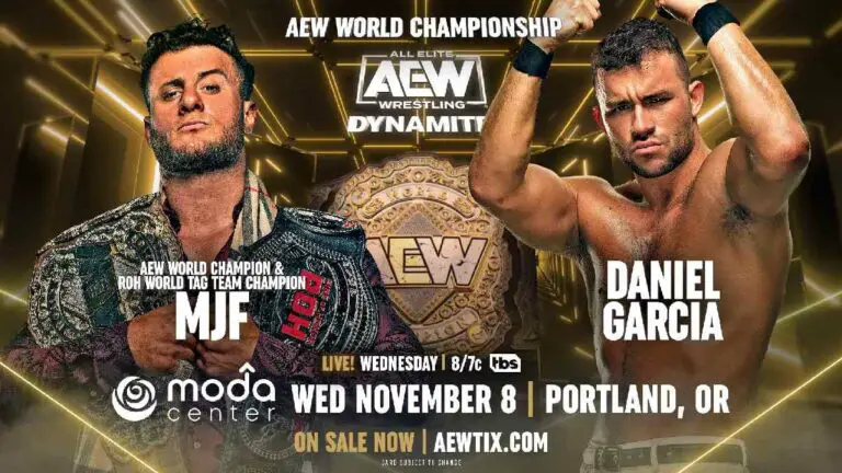 AEW Dynamite November 8: MJF vs Garcia AEW World Title Match Set
