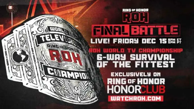 New ROH TV Champion Match Revealed for ROH Final Battle 2023 Card