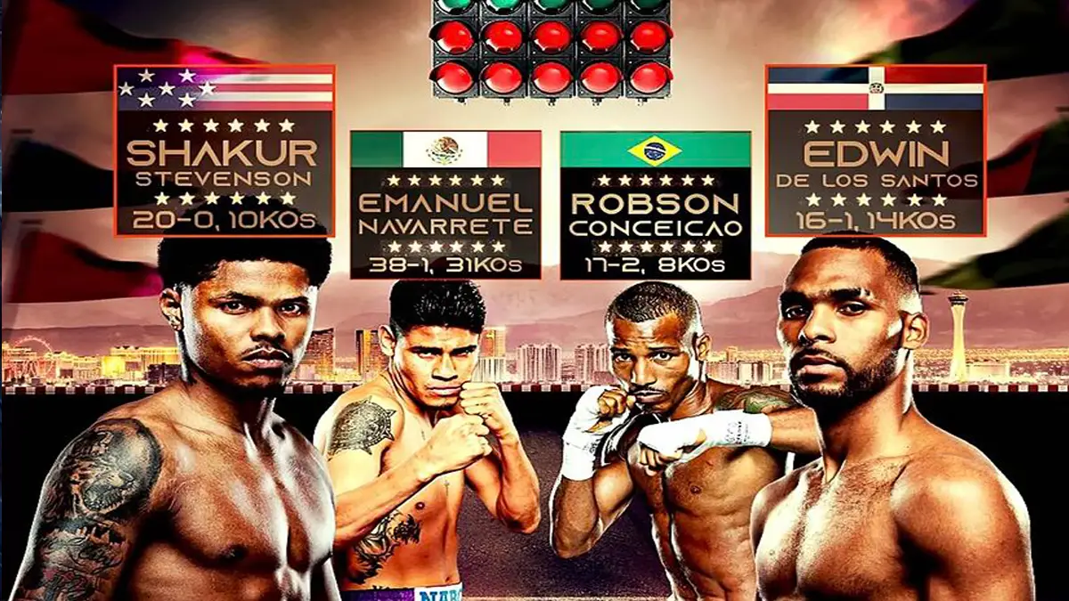 Shakur Stevenson vs Edwin De Los Santos Poster