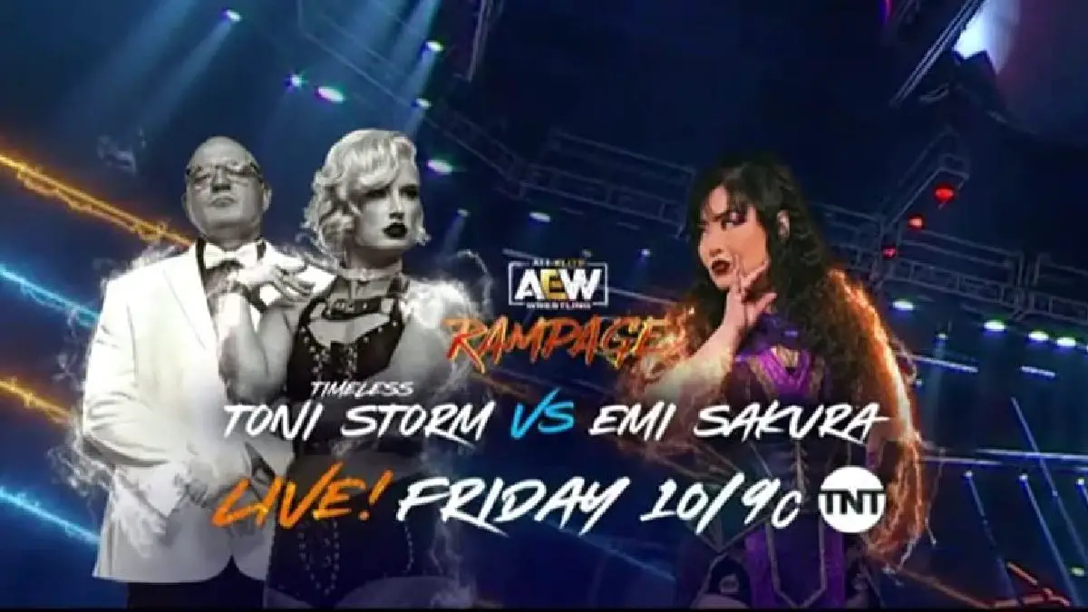 Toni Storm vs Emi Sakura November 10 AEW Rampage
