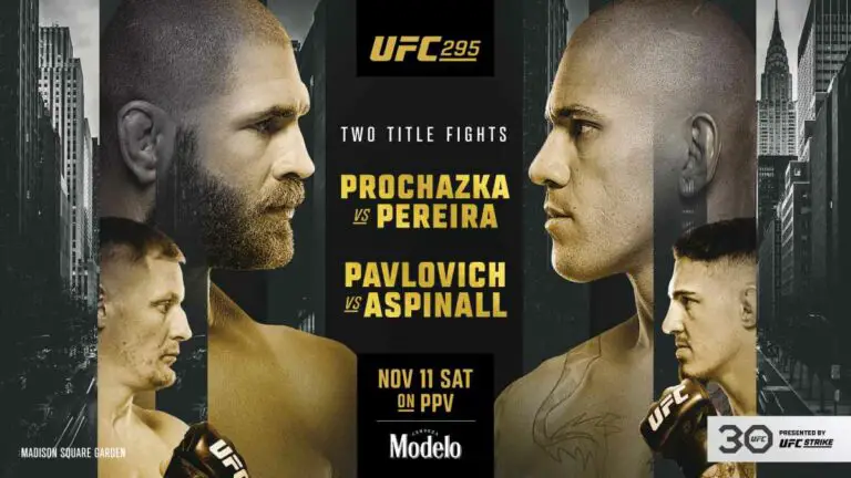 UFC 295 PPV Results Live from Early, Prelims & Main Card