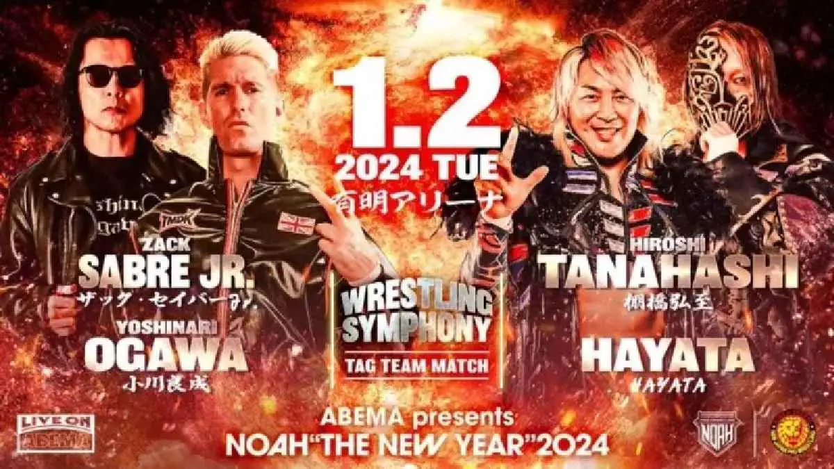 Zack Sabre Jr & Hiroshi Tanahashi Set for NOAH The New Year 2024