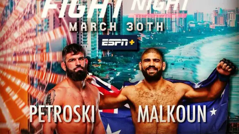 Andre Petrovski vs Jacob Malkoun Set for UFC Atlantic City