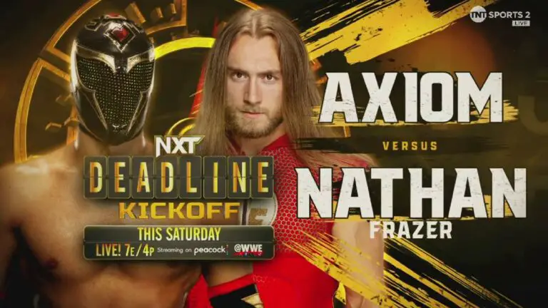 Axiom vs Nathan Frazer Set for Kickoff Match at NXT Deadline