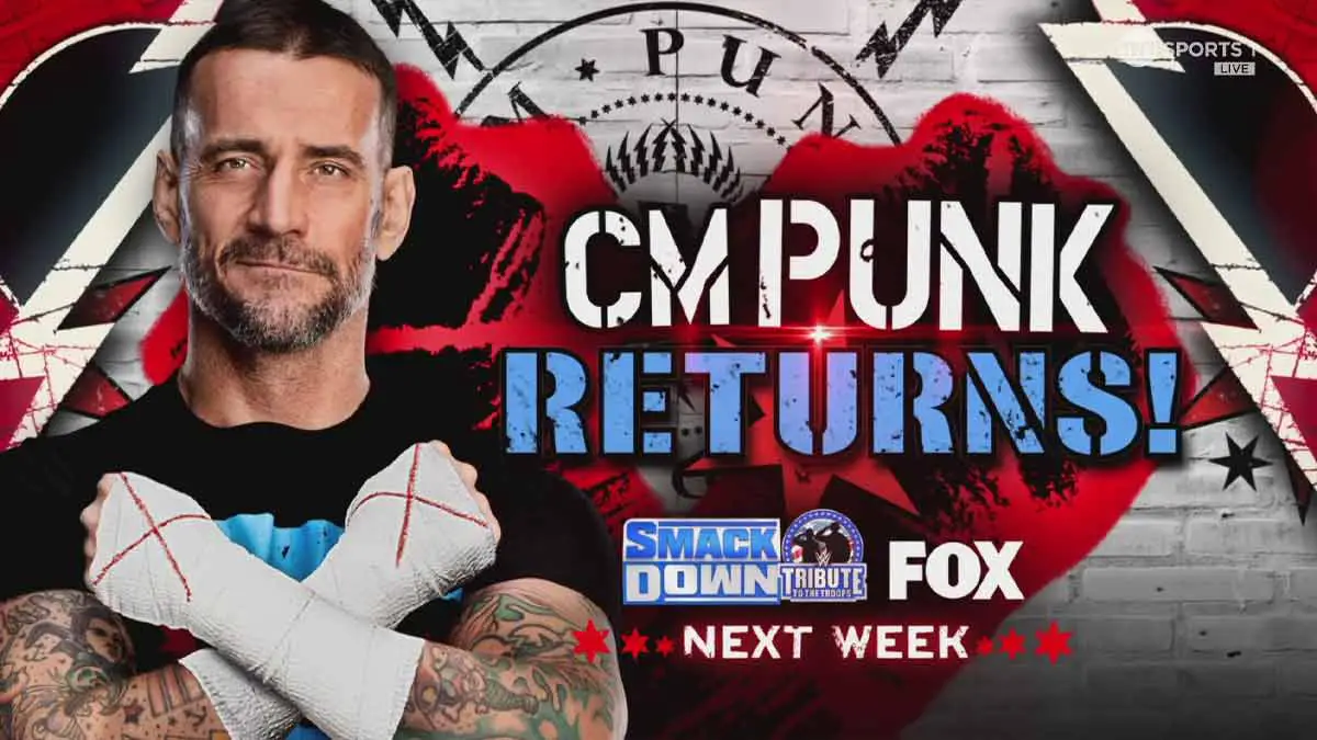 CM Punk Returns, Flair vs Asuka Set for WWE SmackDown December 8